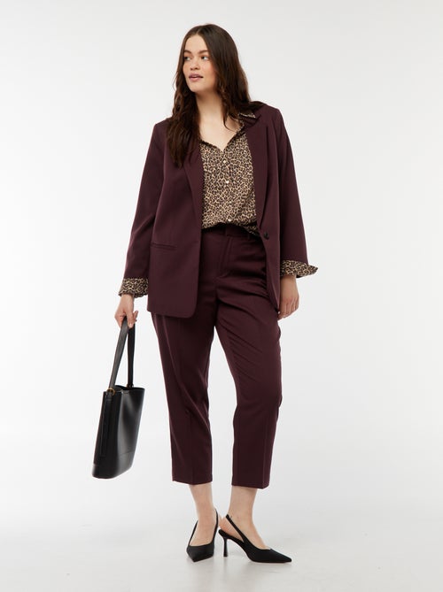 Soepelvallende blouse van crêpe-achtige tricot - Kiabi