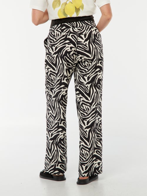 Soepelvallende broek met zebramotief 'Only Maternity' - Kiabi