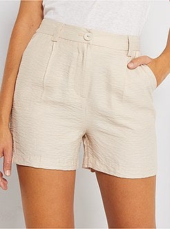 Soepelvallende, effen short - Kiabi