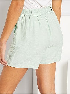 Soepelvallende, effen short - Kiabi