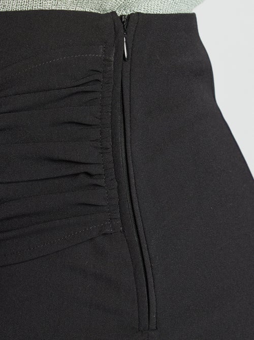 Soepelvallende, halflange rok met gedrapeerd effect - Kiabi