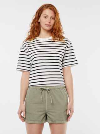 Soepelvallende jeansshort