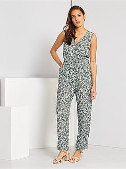 Soepelvallende jumpsuit met blote rug - Kiabi
