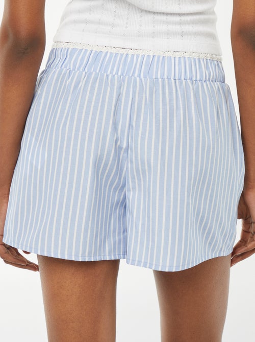 Soepelvallende pyjamashort - Kiabi