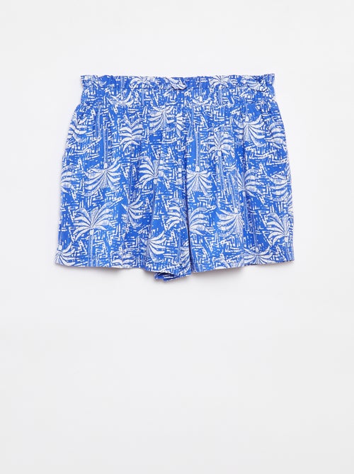 Soepelvallende short met print - Kiabi