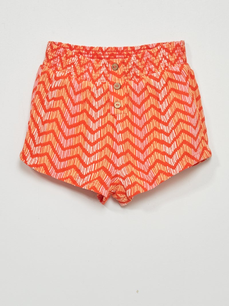 Soepelvallende short WIT - Kiabi