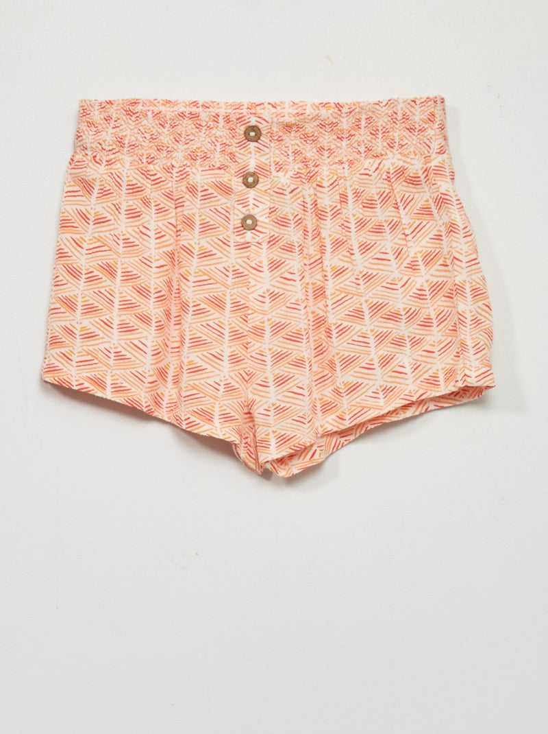 Soepelvallende short WIT - Kiabi