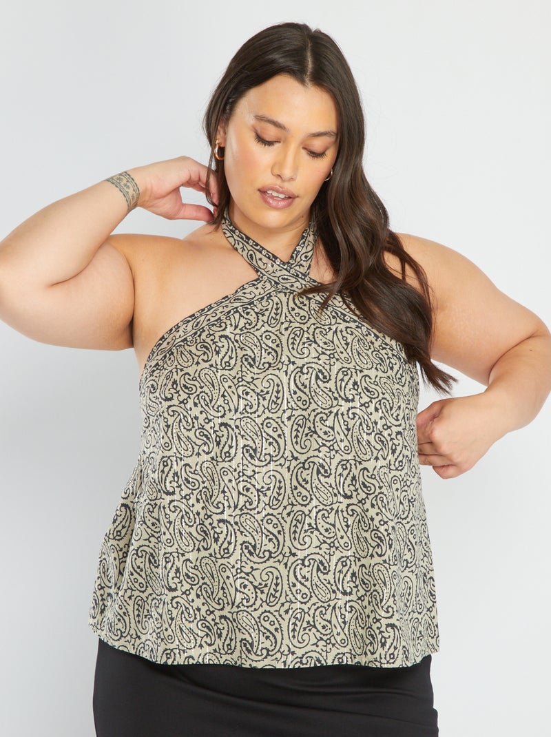 Soepelvallende top BLAUW - Kiabi