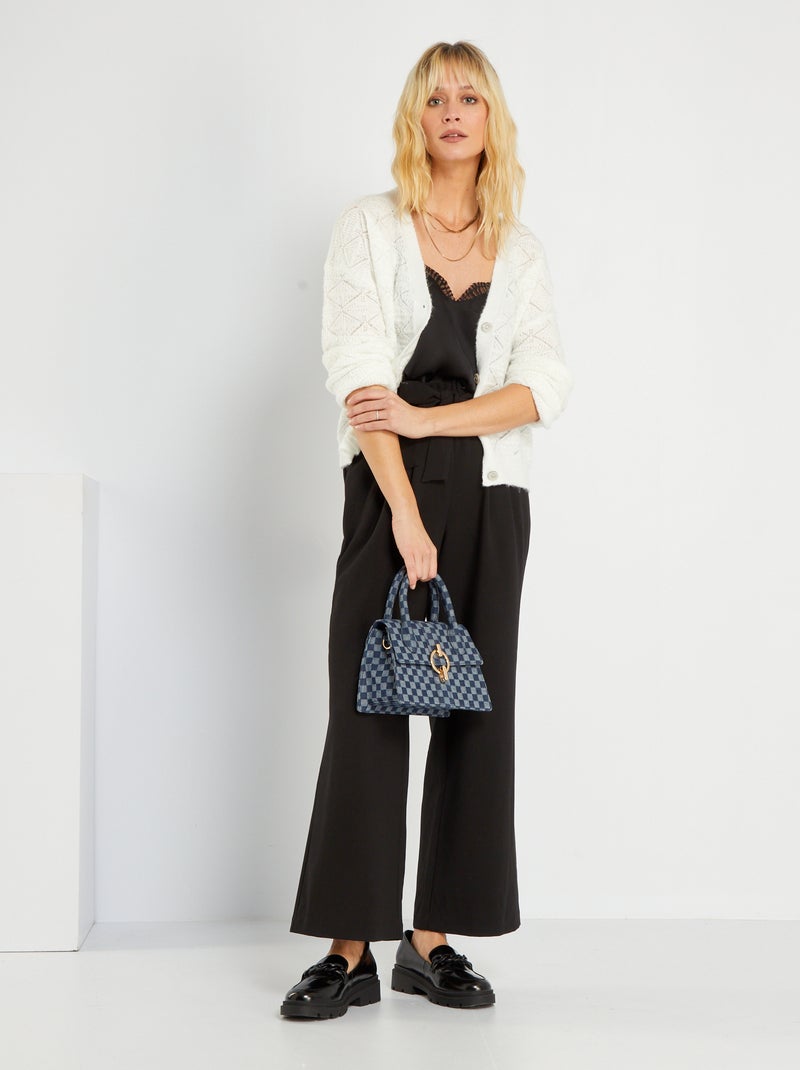 Soepelvallende top zwart - Kiabi