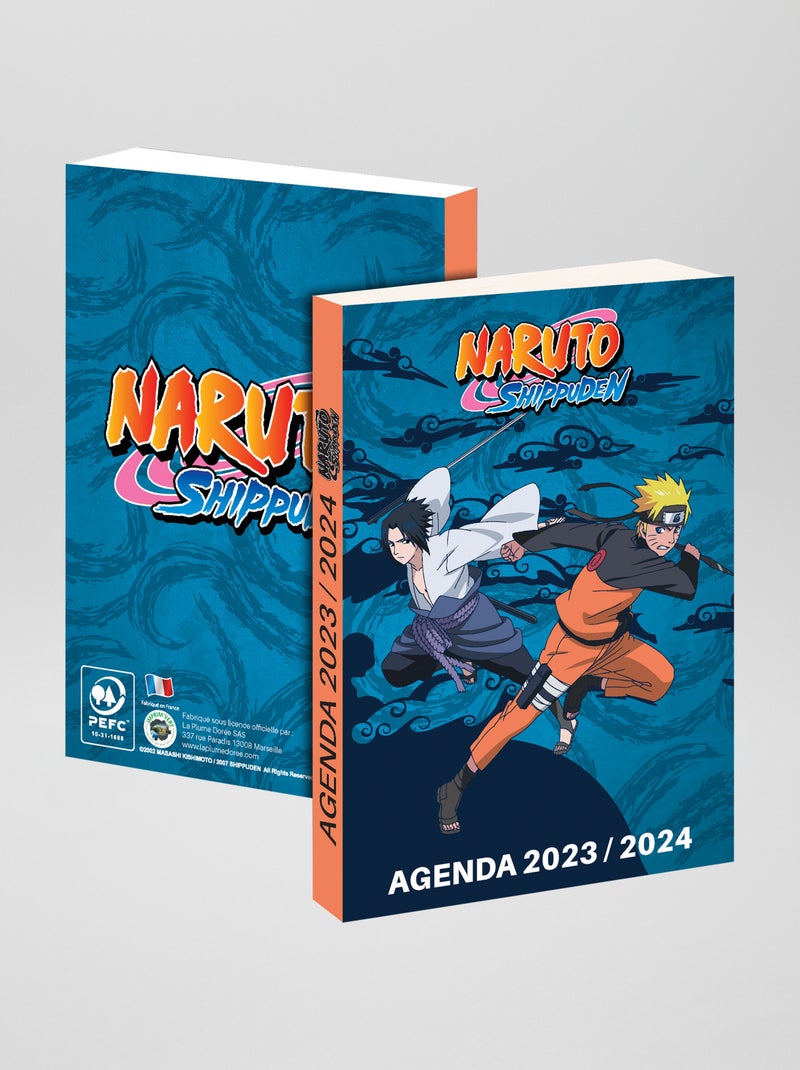 Softcover agenda 'Naruto' 2023-2024 blauw - Kiabi