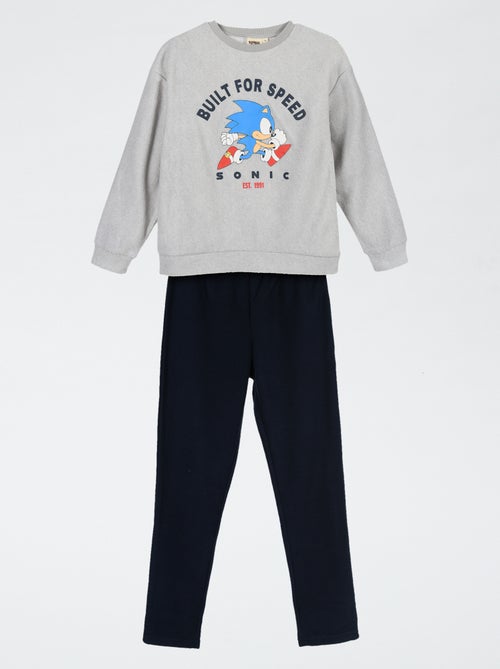 Sonic-pyjama 2-delig - T-shirt met lange mouwen + broek - Kiabi