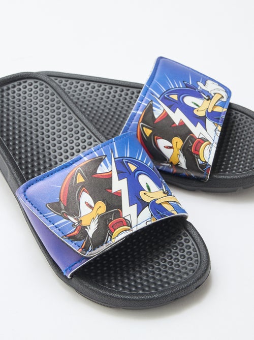 Sonic slippers met klittenband - Kiabi
