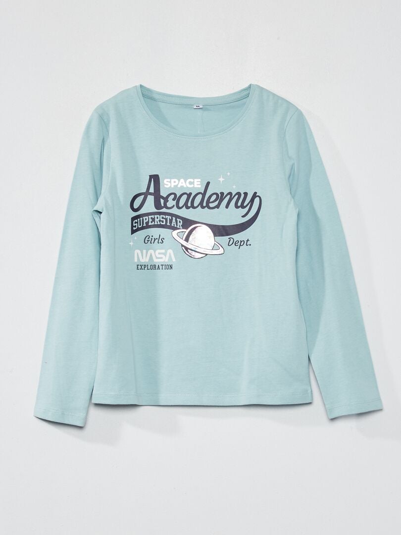 Space Academy-T-shirt BLAUW - Kiabi