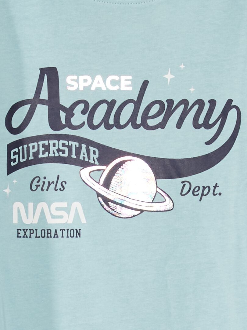 Space Academy-T-shirt BLAUW - Kiabi