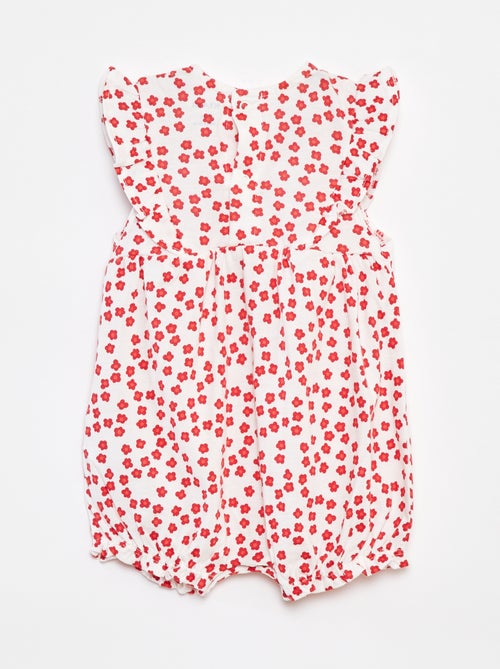 Speelpakje met ruches en zakjes - Kiabi