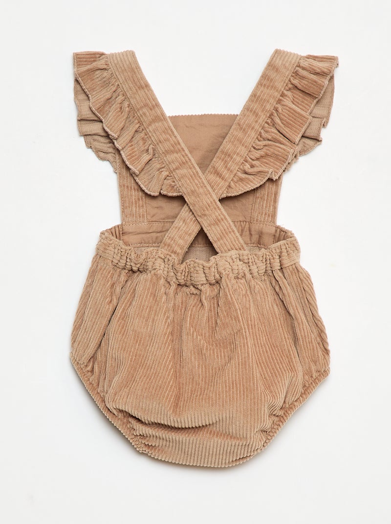 Speelpakje van corduroy Bruin - Kiabi