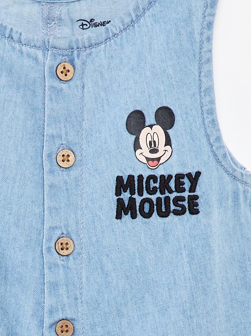 Speelpakje van spijkerstof 'Mickey Mouse'/'Disney' BLAUW - Kiabi