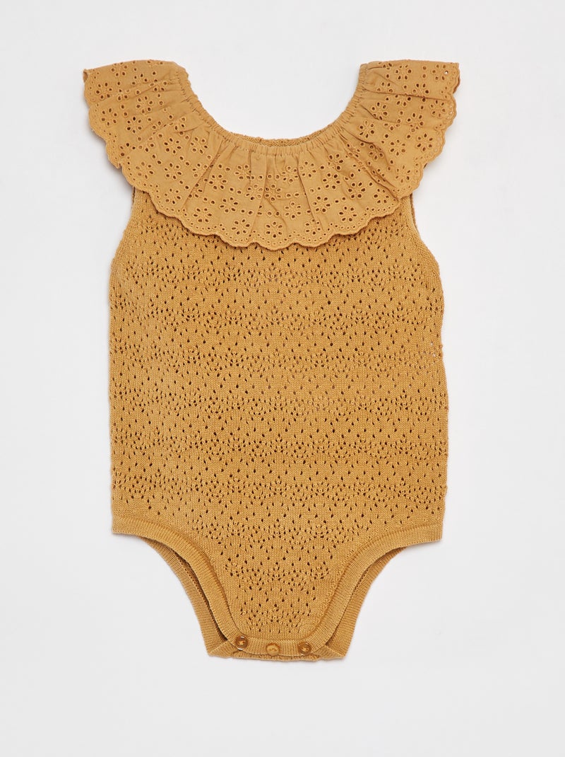 Speelpakje van tricot met kraagje BIEGE - Kiabi
