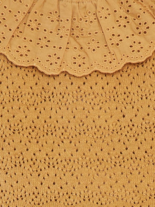 Speelpakje van tricot met kraagje - Kiabi