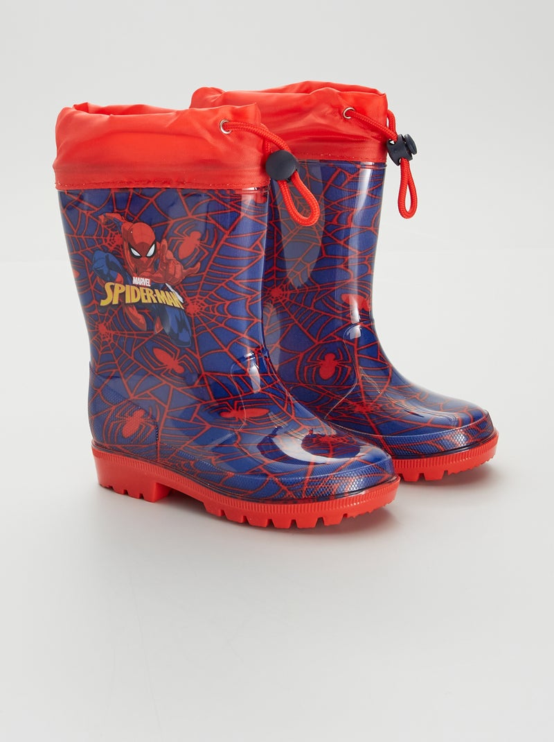 Spider-Man-regenlaarzen ZWART - Kiabi