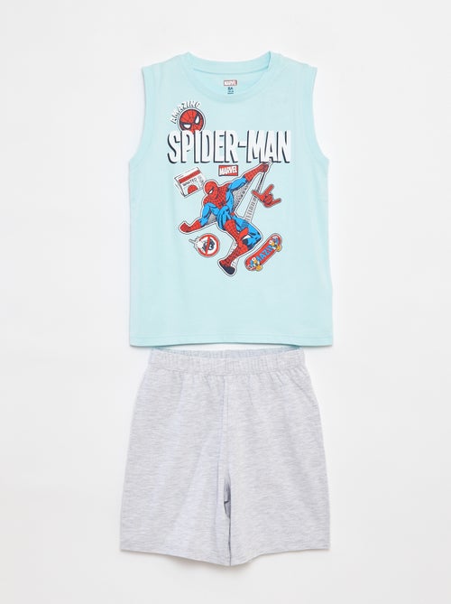 'Spider-Man'/'Marvel'-pyjama - Mouwloos kort T-shirt + short - 2-delig - Kiabi