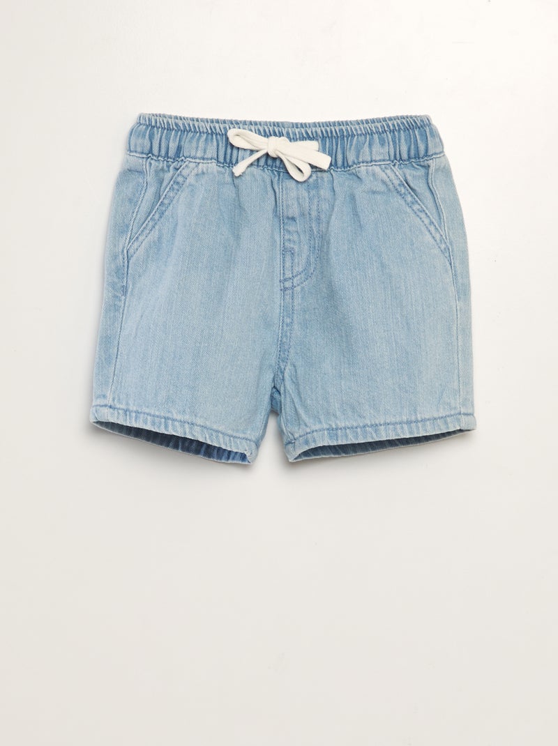 Spijkerbermuda BLAUW - Kiabi