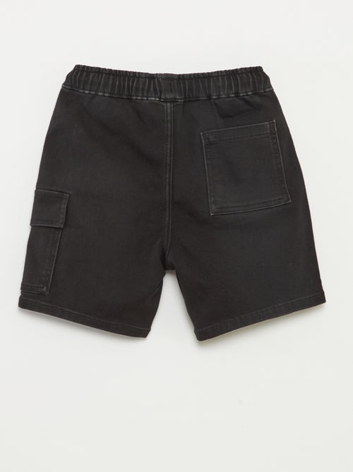 Spijkerbermuda met elastische taille - Kiabi