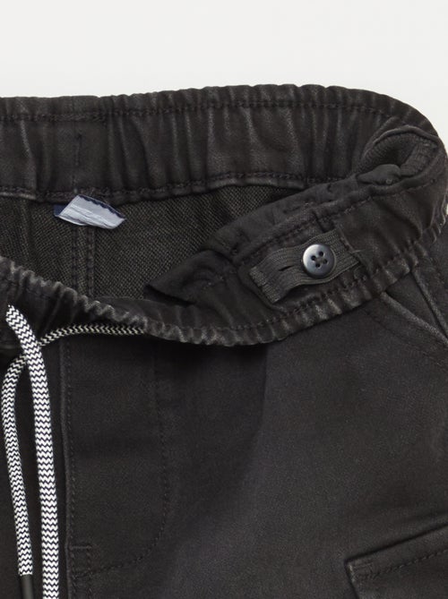 Spijkerbermuda met elastische taille - Kiabi