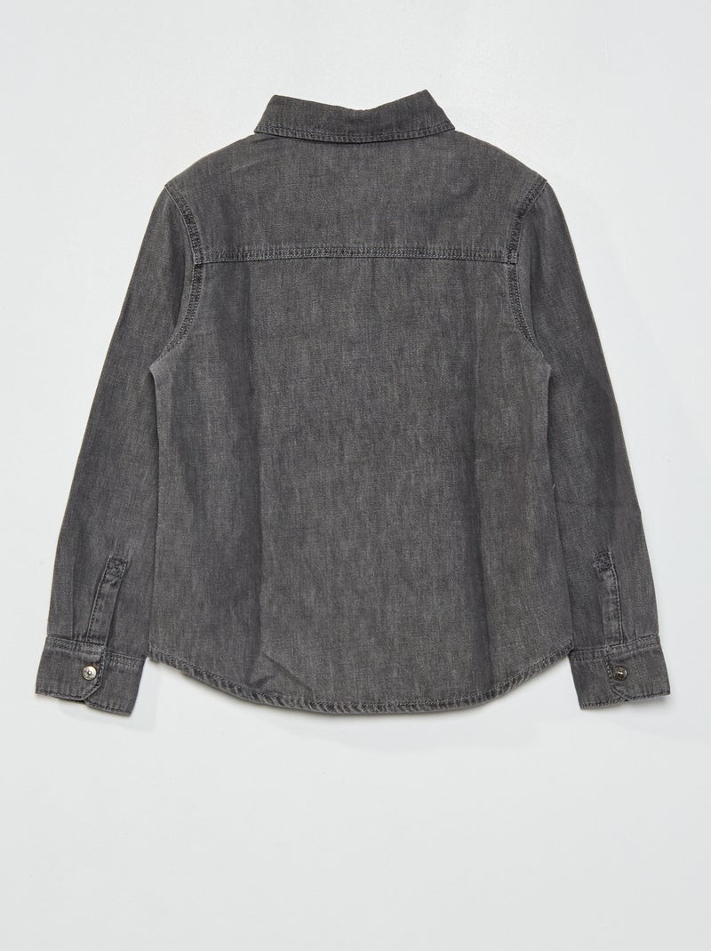 Spijkerblouse GRIJS - Kiabi