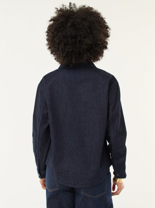 Spijkerblouse met lange mouw - Kiabi