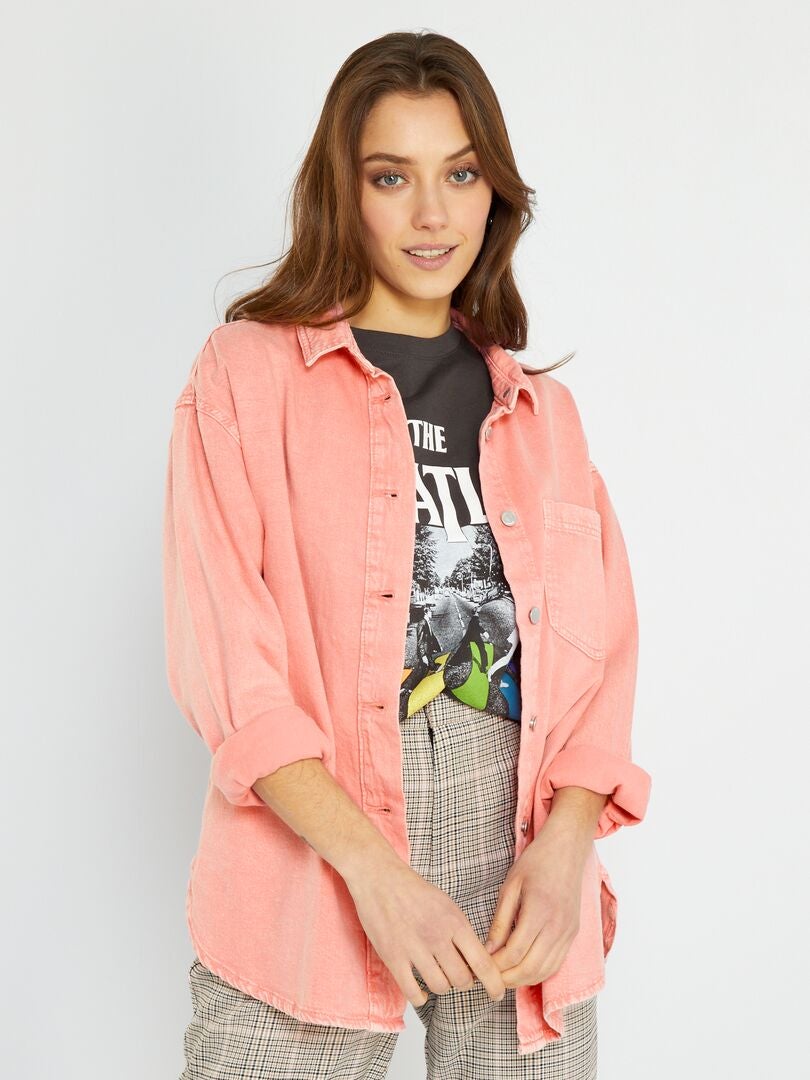 Oversized discount spijkerblouse dames