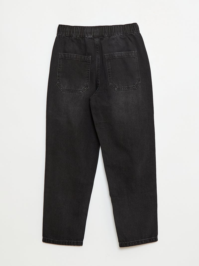 Spijkerbroek in joggingstijl Grijs - Kiabi