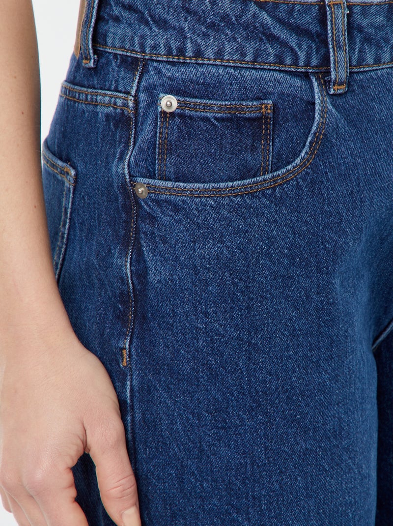 Spijkerbroek met wijde pijpen - L28 BLAUW - Kiabi