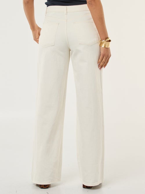 Spijkerbroek met wijde pijpen - L28 - Kiabi