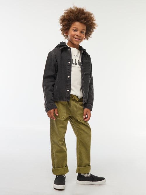 Spijkerjasje met kap - Kiabi