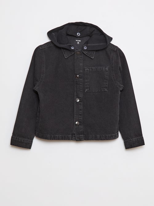 Spijkerjasje met kap - Kiabi