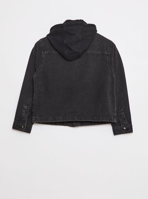 Spijkerjasje met kap - Kiabi