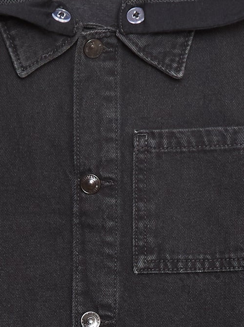 Spijkerjasje met kap - Kiabi