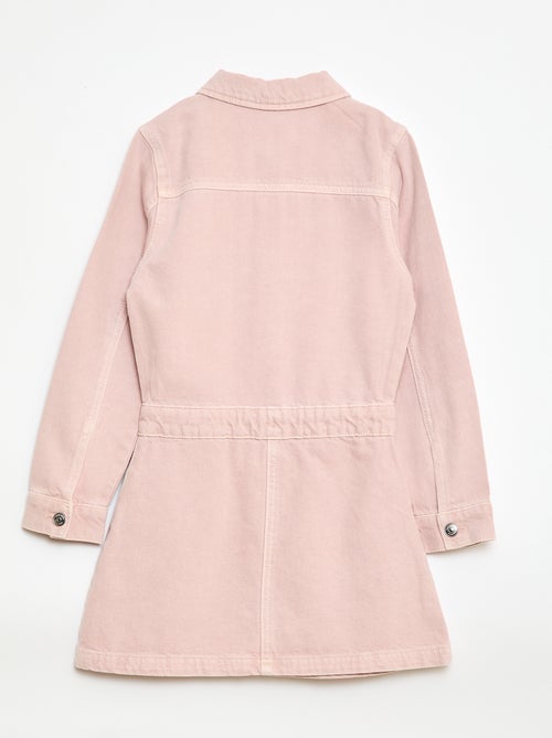 Spijkerjurk met overhemdkraagje - Kiabi