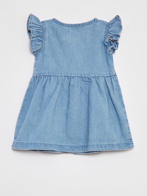 Spijkerjurk met ruches - Kiabi