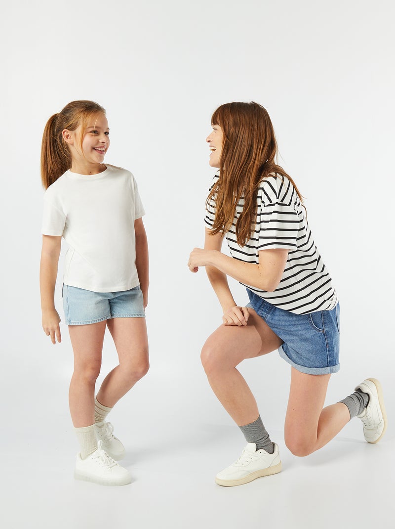 Spijkershort BLAUW - Kiabi