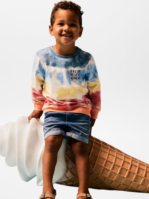 Spijkershort met elastische taille - Kiabi