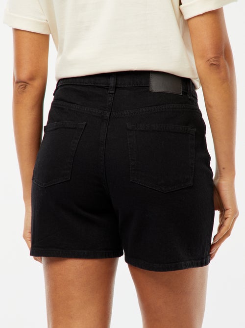 Spijkershort met hoge taille - Kiabi
