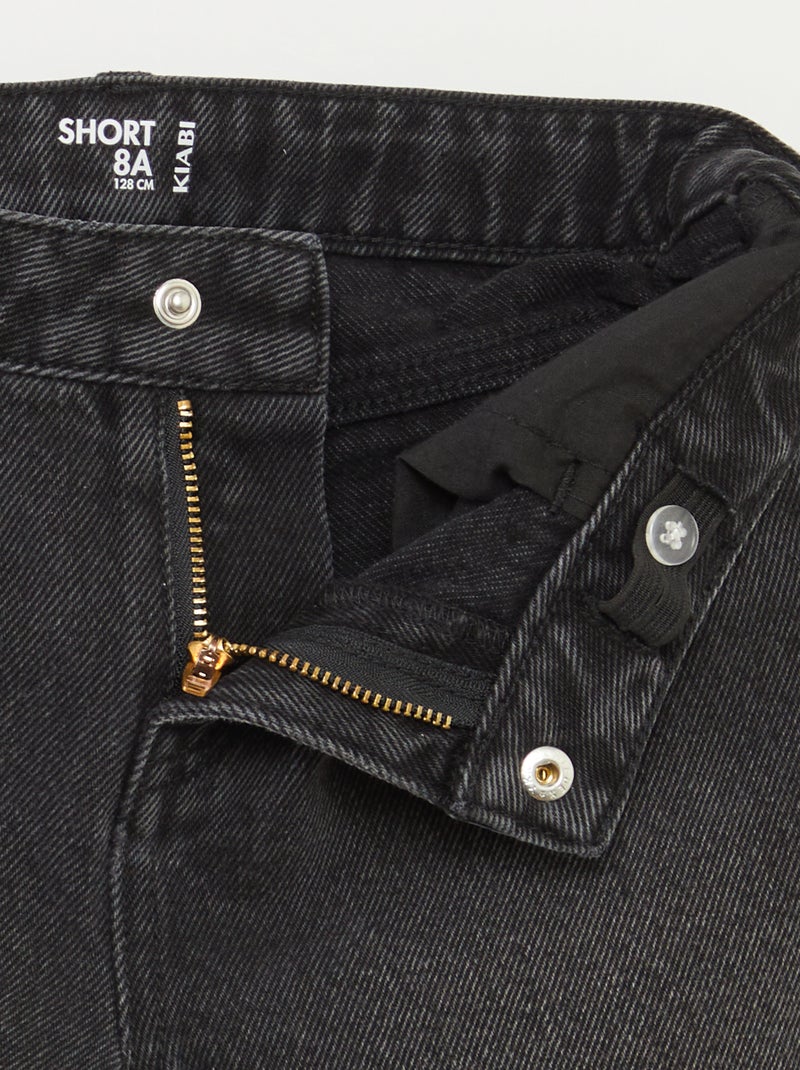 Spijkershort ZWART - Kiabi