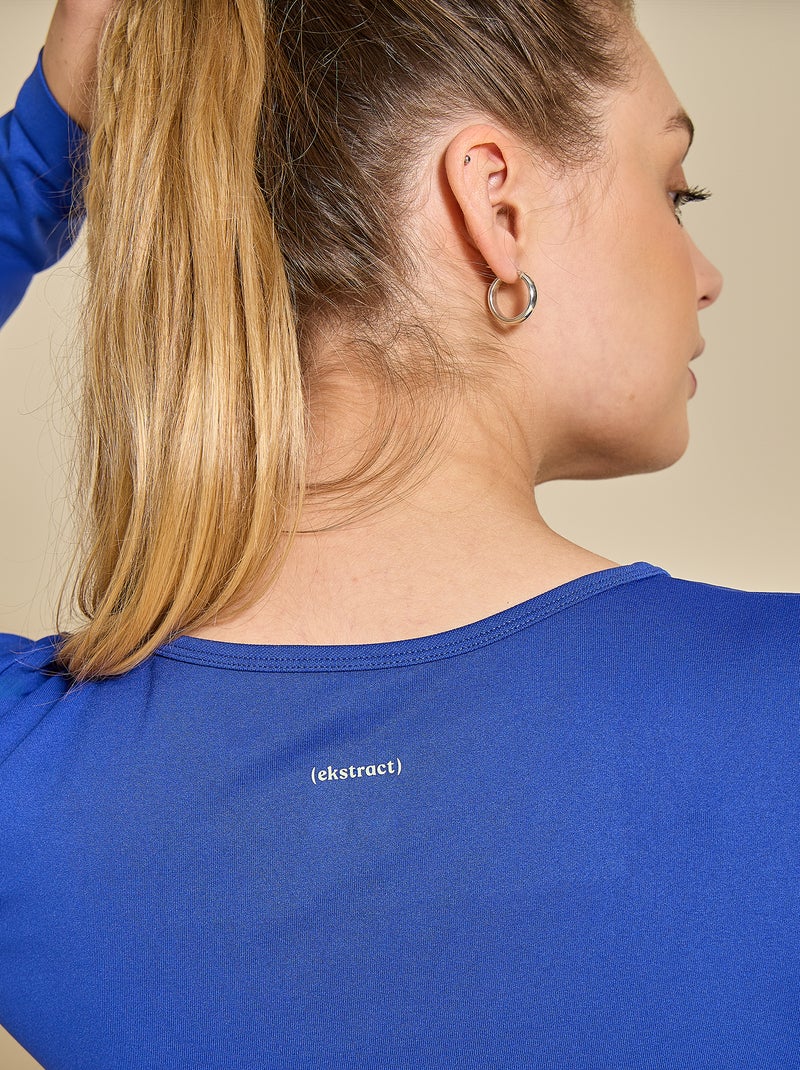 Sport T-shirt met lange mouwen - (ekstract) Blauw - Kiabi