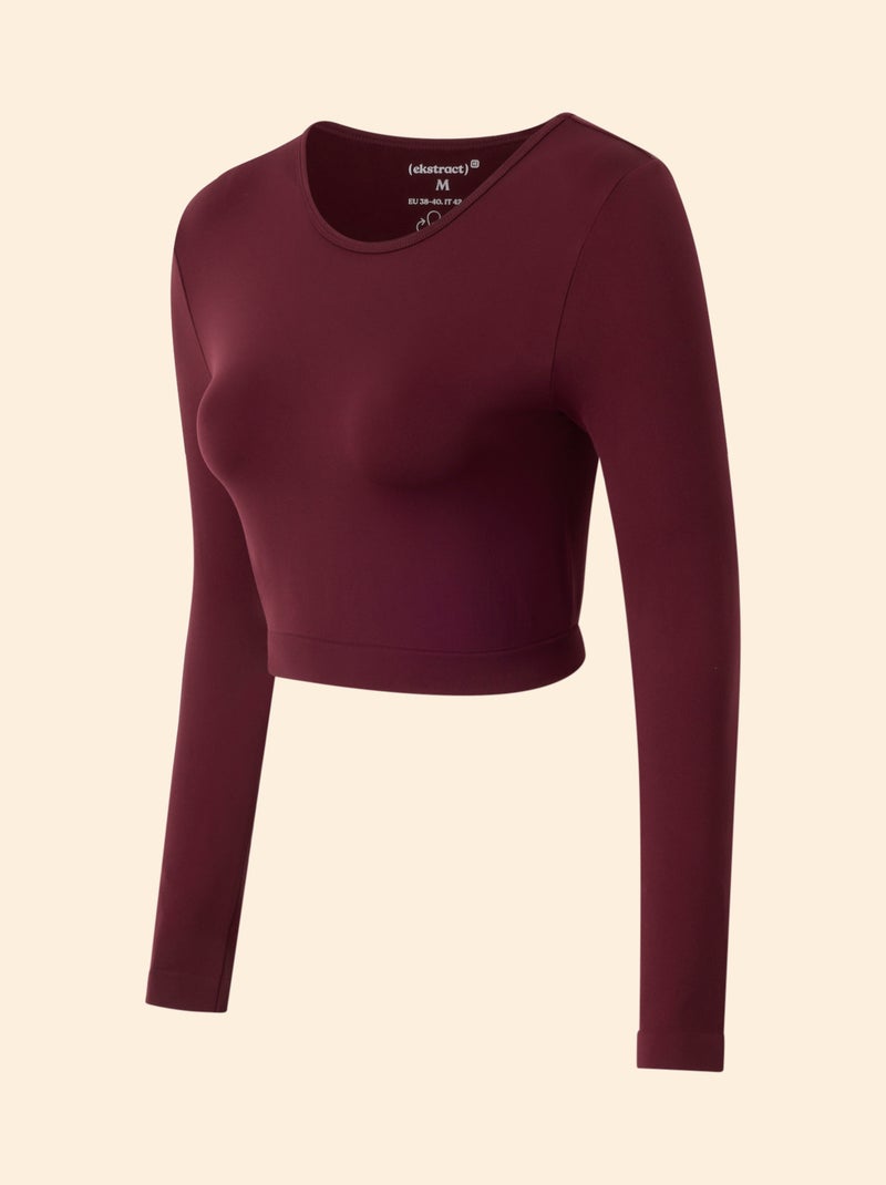 Sport T-shirt met lange mouwen - (ekstract) Bordeaux - Kiabi