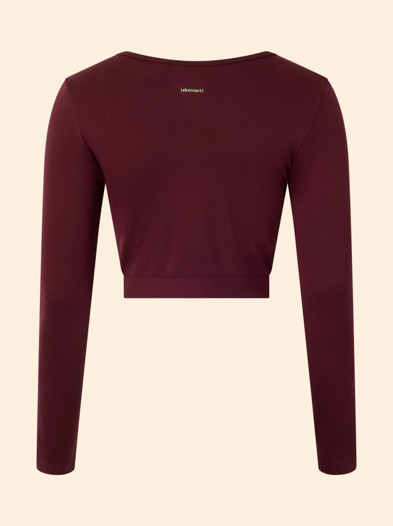 Sport T-shirt met lange mouwen - (ekstract) Bordeaux - Kiabi