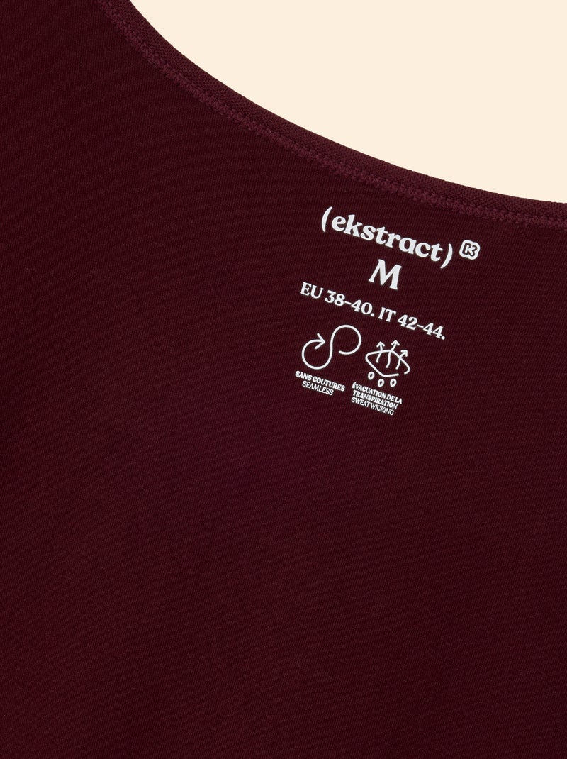 Sport T-shirt met lange mouwen - (ekstract) Bordeaux - Kiabi