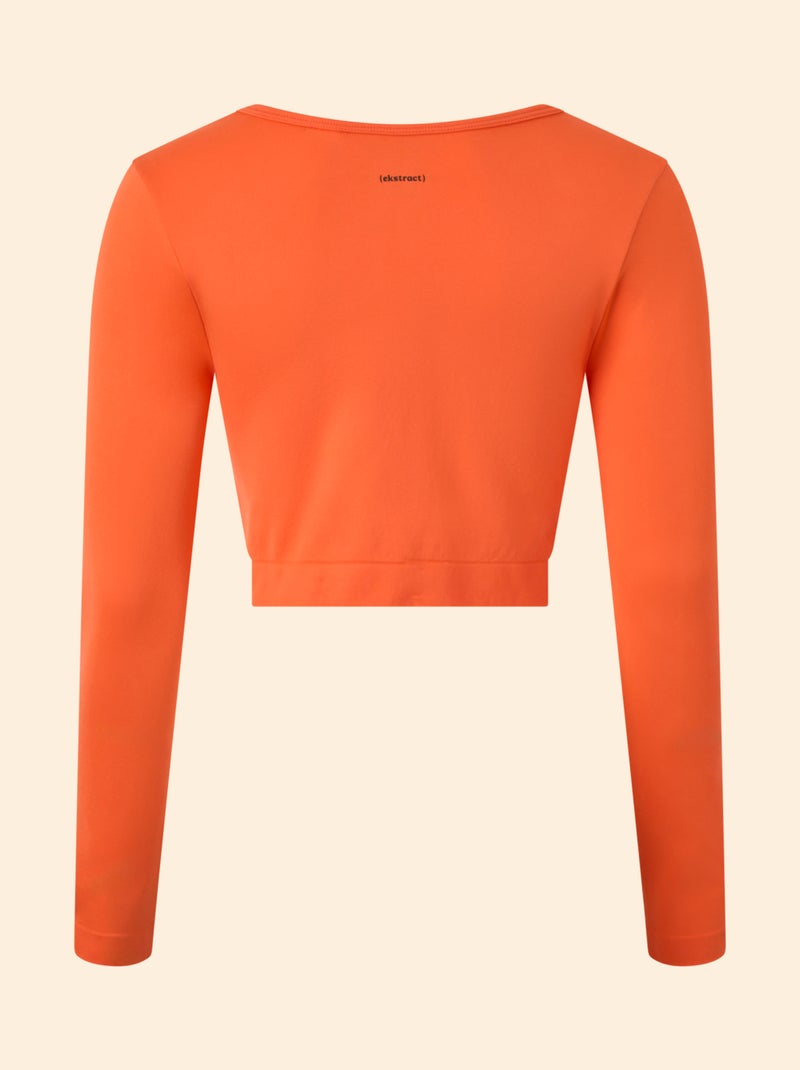 Sport T-shirt met lange mouwen - (ekstract) Oranje - Kiabi