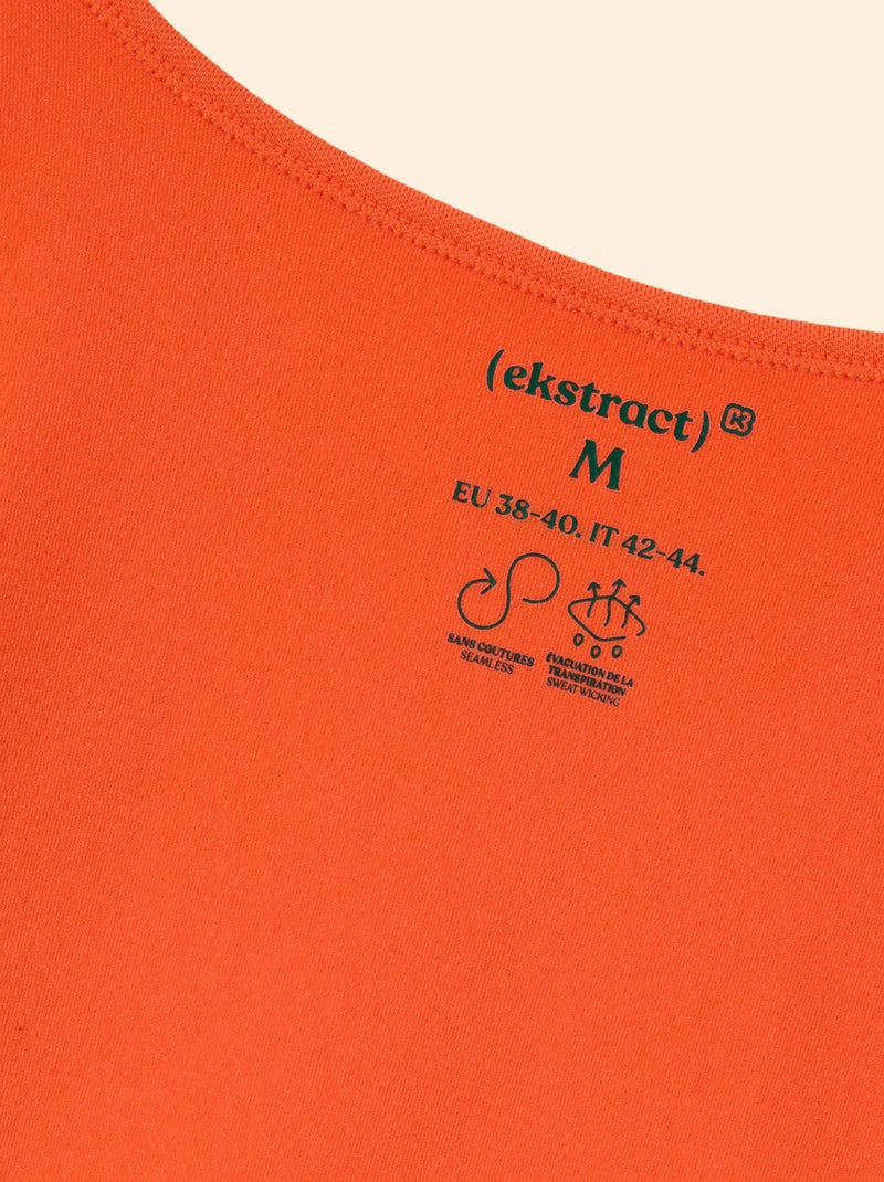 Sport T-shirt met lange mouwen - (ekstract) Oranje - Kiabi